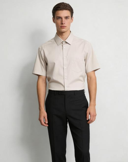 G2000男装SS26商场新款【免烫防皱/100%棉】口袋短袖衬衫61131332 商品图4