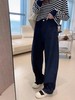 F032577天丝莫代尔棉柔软高腰显瘦牛仔裤后松紧腰阔腿香蕉裤 商品缩略图11