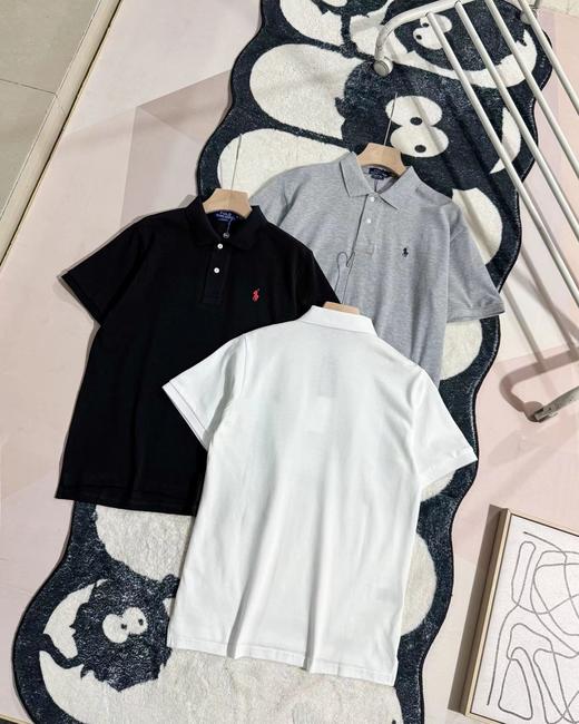 F032524小马刺绣休闲修身商务翻领情侣款短袖半袖T恤 商品图1