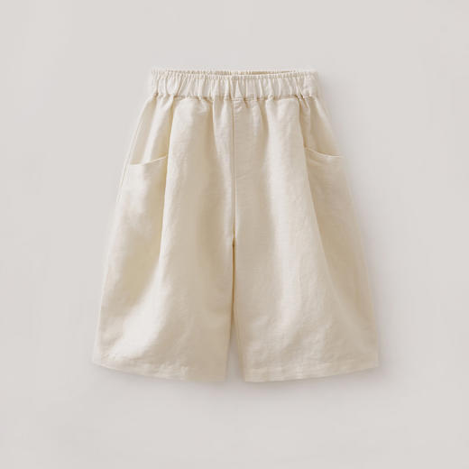 马克珍妮清凉亚麻女童七分阔腿裤2026年夏装新款560975 商品图2