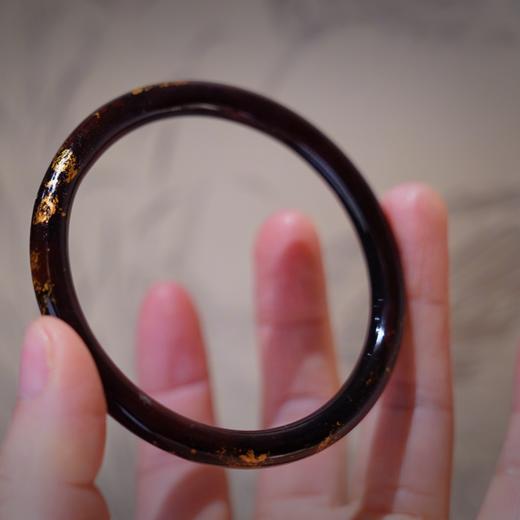【紫金碟梦大漆手镯】特细圆镯6mm 商品图3