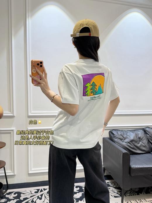 可隆后背印花两色圆领T恤~ 商品图3