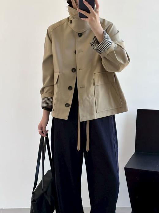 禾家巴恩风翻领风衣 商品图6