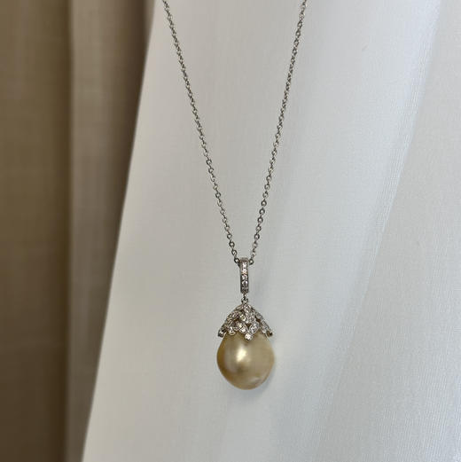 复古 南洋金珠巴洛克吊坠13-14mm 商品图0