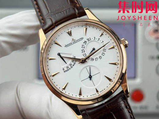 GF积家大师系列1372520“小丑” Master Ultra Thin Réserve de Marche超薄大师动显日历 938一体机 男士腕表 商品图3