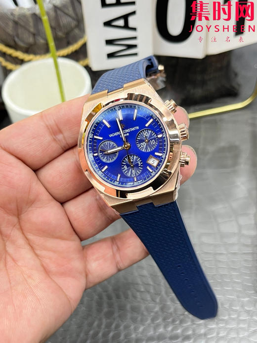 江诗丹顿 Overseas 8F纵横四海计时系列5500V 5520V 男士腕表 表径42.5mm 升级版V3版 搭载7750改Cal.5200自动上链机械机芯 商品图4