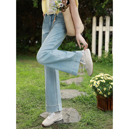 鹿向南【0328/00:00新品前一小时7折】蓝色牛仔裤 商品图1