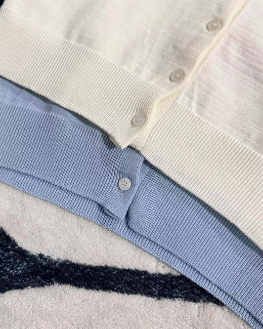 F032525春夏新款休闲百搭翻领领口小马刺绣针织Polo衫T恤 商品图7