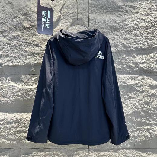 F032553通勤徒步户外运动防水防风拼色连帽冲锋衣外套 商品图6