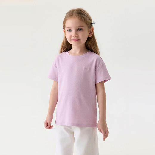 马克珍妮极简松弛男童多彩纯色T2026年夏装新款560961 商品图1