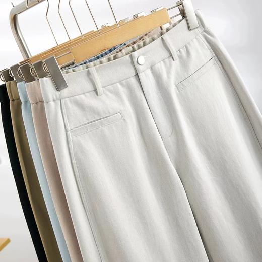 F032577天丝莫代尔棉柔软高腰显瘦牛仔裤后松紧腰阔腿香蕉裤 商品图1