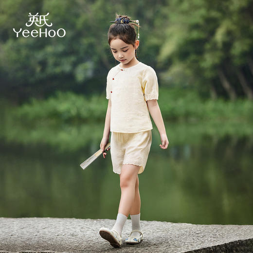 【英氏】【新中式套装】【110-170】女童夏季汉服套装 商品图9