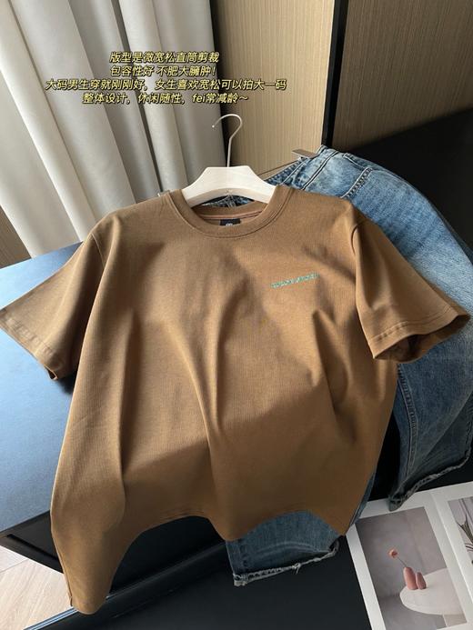 可隆后背印花两色圆领T恤~ 商品图5