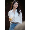 米思阳2026初春新款慵懒风白色衬衫外套女春季宽松极简高级感衬衣4473 商品缩略图3