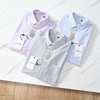 F032534春季新款休闲日常高品质男士纯棉条纹长袖衬衫 商品缩略图2
