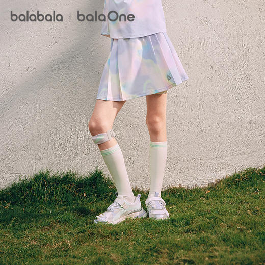 【balaOne】巴拉巴拉童装女童短裙儿童裙子2026夏装新款A型百褶裙 商品图1