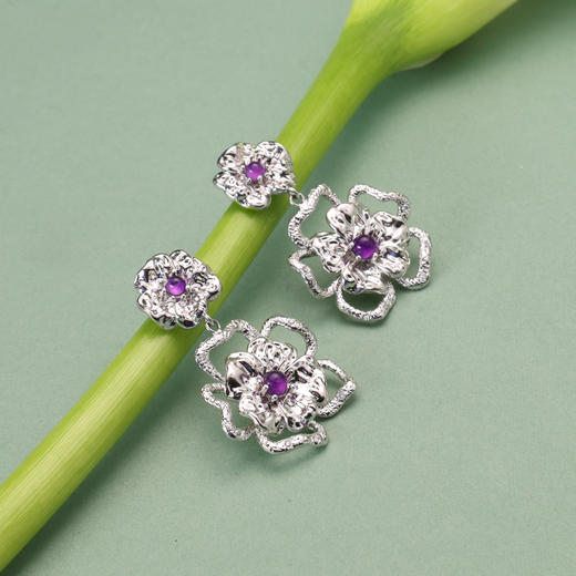 ARSIS 丨 繁绮系列 繁花风影耳坠 商品图8