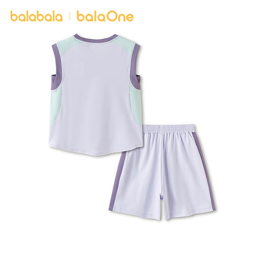巴拉巴拉女童背心套装儿童两件套2026新款春夏速干防晒UPF50+凉感 商品图2