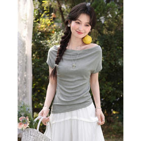 鹿向南【0328/20:00新品前一小时7折】灰色T恤