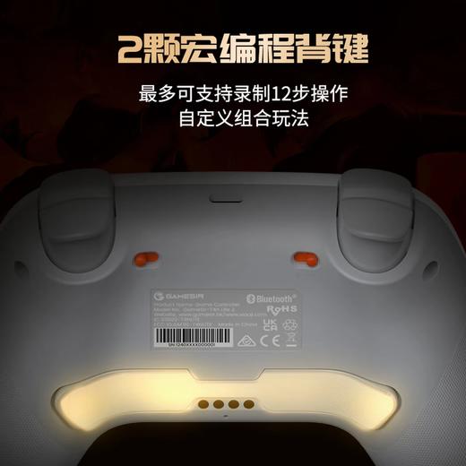 积分免费兑：盖世小鸡（GAMESIR）启明星2适用switch2无线游戏手柄 手机NS安卓苹果PC电脑宏编程电视steam蓝牙宝可梦za双人成行pro 辉光白+接收器 商品图2