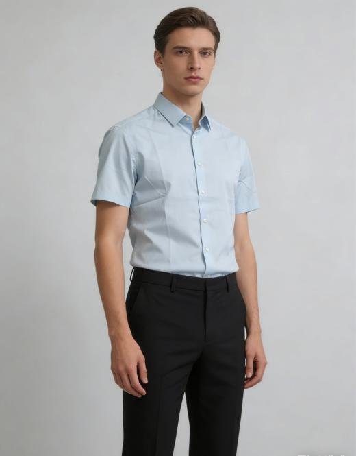 G2000男装SS26商场新款【免烫防皱/100%棉】短袖衬衫61131312 商品图2