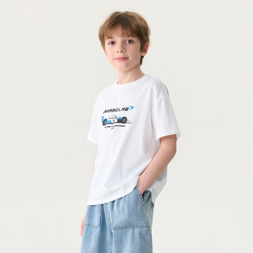 马克珍妮潮酷赛车男童凉感透气T2026年夏装新款560399 商品图1
