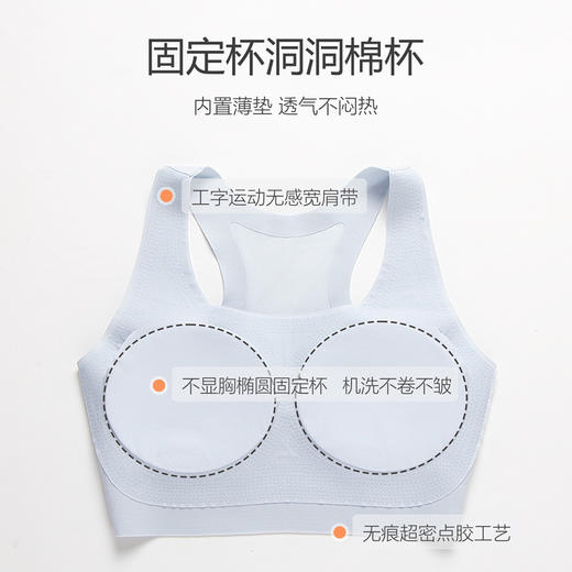 【四向拉神！超透气不闷】运动款少女文胸 轻薄柔软吸汗透气美背舒适固定杯 无痕少女款内衣。xa 商品图3