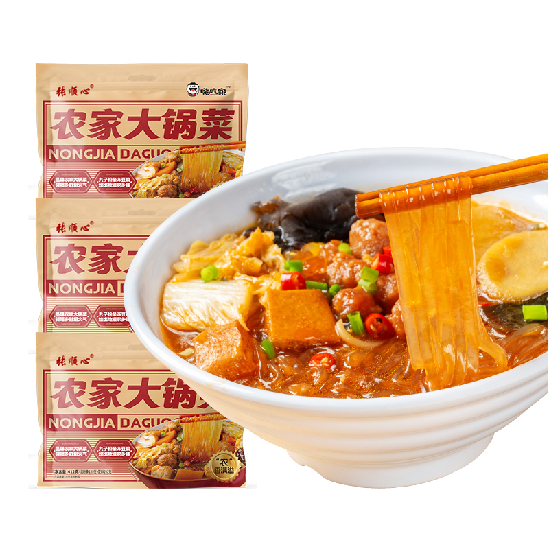 嗨吃家农家大锅菜412g*3袋