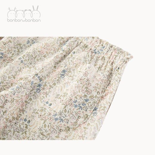 木耳边印花长裤 商品图3