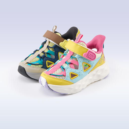 【0压感系列】SMIBU男女中大童休闲日常运动撞色凉鞋跑鞋Z52FY3404【种草号团购】 商品图4