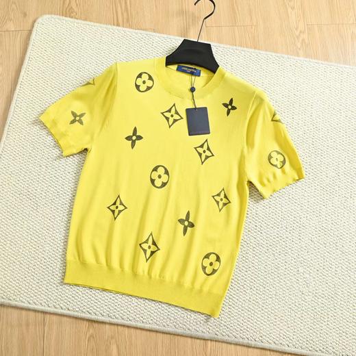 F032543春夏季新款简约日常百搭针织锦纶圆领短袖T恤 商品图6