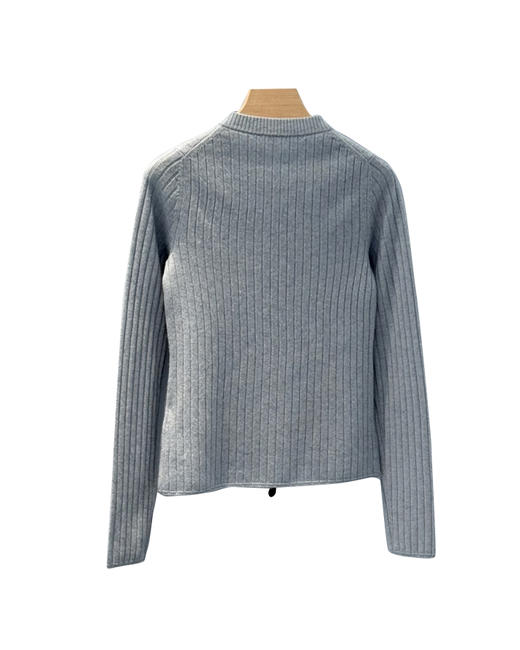 女款双拉链羊绒针织衫毛衣开衫la015 商品图1