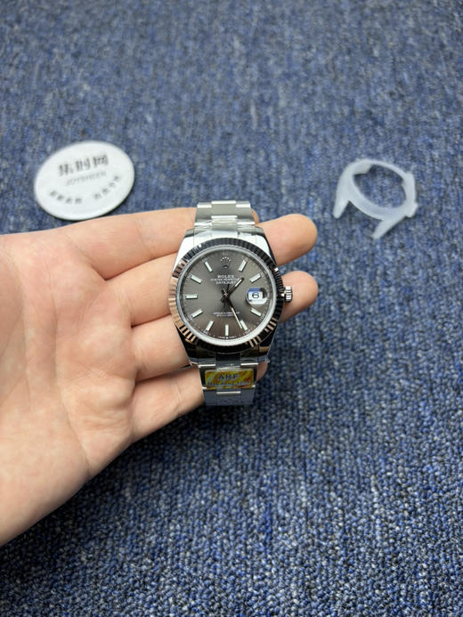 ARF劳力士日志型41mm 水泥灰 灰盘 丹东3235机 板带 三珠链 904L钢 男士腕表 商品图0