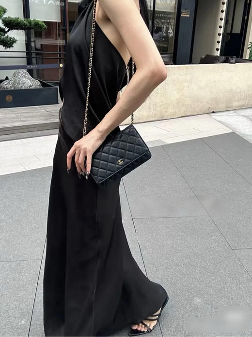 Chanel 黑金 woc 荔枝纹牛皮 链条包 商品图2