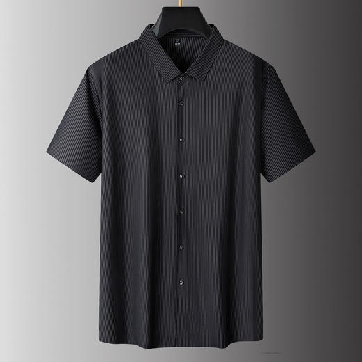 【DPS】大依优型大码男装夏季冰丝短袖衬衫商务休闲百搭上衣翻领衬衣男士 商品图1