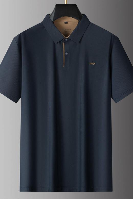 【DPS】大依优型大码男装夏季冰丝短袖POLO衫简约商务休闲百搭上衣T恤 商品图5