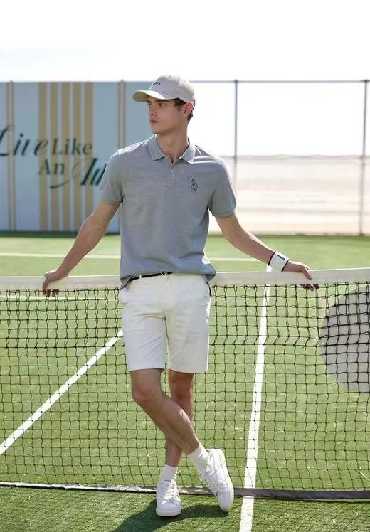 F032547新款凉感夏季男士商务休闲翻领POLO短袖T恤 商品图12