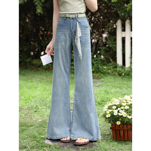 鹿向南【0328/00:00新品前一小时7折】蓝色牛仔裤 商品图0