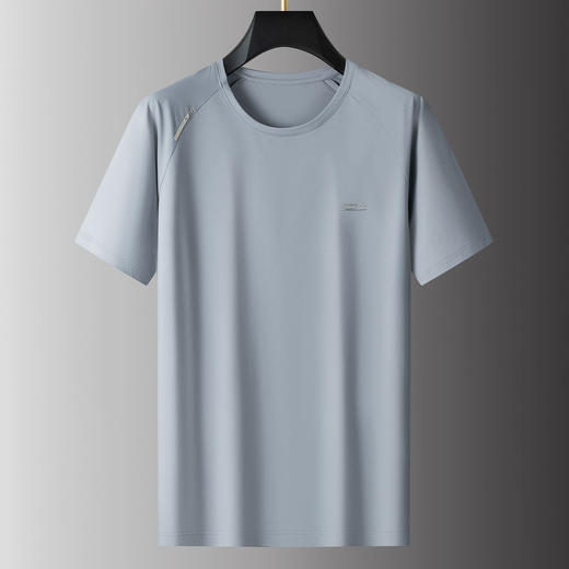 【DPS】大依优型大码男装夏季冰丝圆领短袖T恤运动休闲上衣半袖男士 商品图2