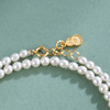 子佩集【灵狐面具】银S925珍珠惜王妃手链【QNS0022-3】3mm珠镀金绿松石蝴蝶2601 商品缩略图4