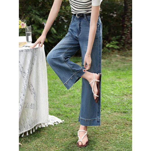 鹿向南【0328/20:00新品前一小时7折】蓝色牛仔裤 商品图1