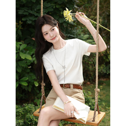 鹿向南【0328/20:00新品前1小时7折限量100件】杏色牛仔裤 商品图2