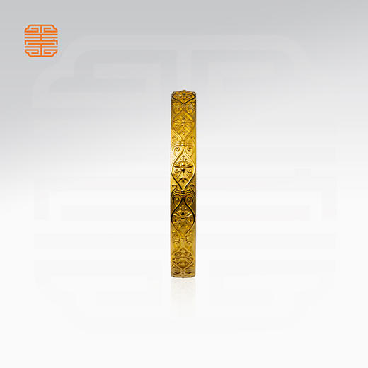 玺匠金铺《富贵金安镯》足金9999金镯子女士款黄金首饰生日礼物 商品图4