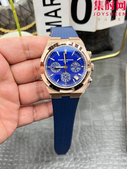 江诗丹顿 Overseas 8F纵横四海计时系列5500V 5520V 男士腕表 表径42.5mm 升级版V3版 搭载7750改Cal.5200自动上链机械机芯 商品图0