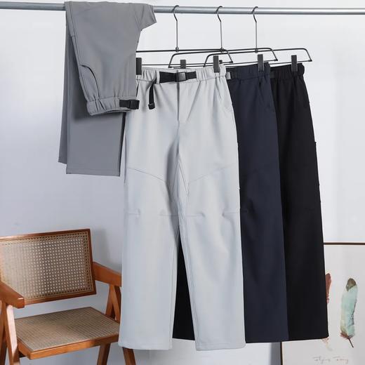 F032582户外机能裤春夏男士松紧腰防泼水登山徒步运动休闲裤 商品图11