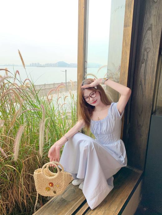 <曾小咸推荐>3.27现货秒杀 ！微信超特价！法式方领蝴蝶结系带连衣裙 日常229.99 立减130 秒杀99.99！！ 商品图9