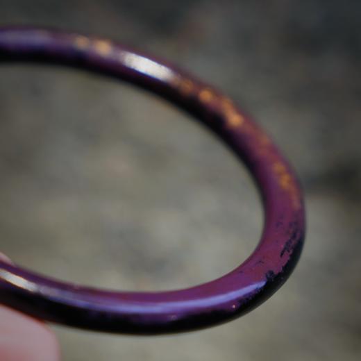 【沉华·紫韵金晖大漆手镯】特细圆镯6mm 商品图0