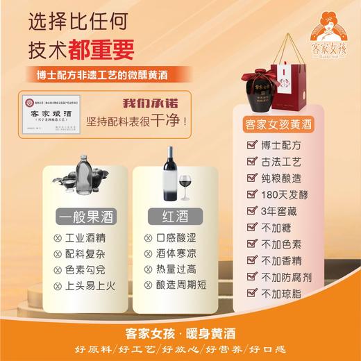 【暖身黄酒】【红枣枸杞黄酒五斤大坛】三重呵护 原浆黄酒，无添加，无勾兑。--5斤装l  12度 商品图4