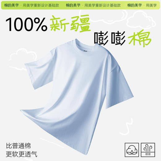 （☀️夏日狂欢）「棉的美学」美式重磅纯棉短袖~夏季230g重磅纯棉短袖t恤男女同款百搭休闲 商品图2