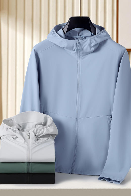 【DK】大依优型大码男装防晒衣商务休闲冰丝透气外套夏季皮肤衣男士上衣 商品图5